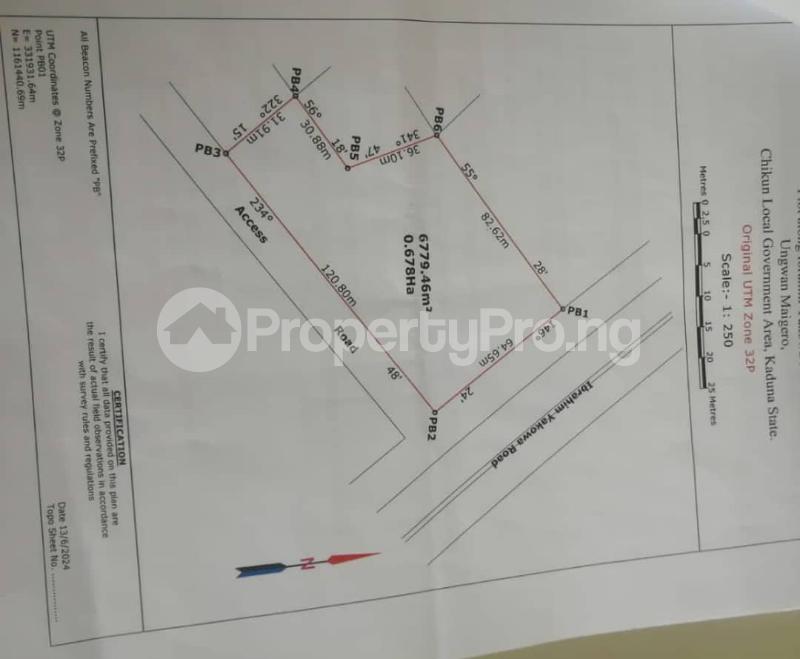 Land for sale Yakowa Express, Before Shema Petrol Station Angwan Chikun Kaduna - 0