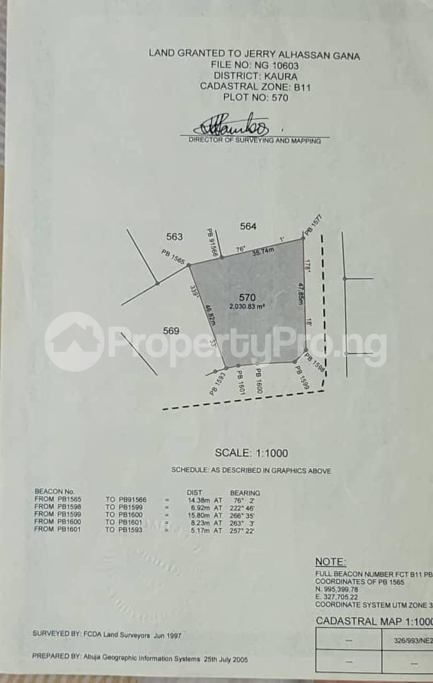 Land for sale Kaura District (close To Africa International College) Kaura (Games Village) Abuja