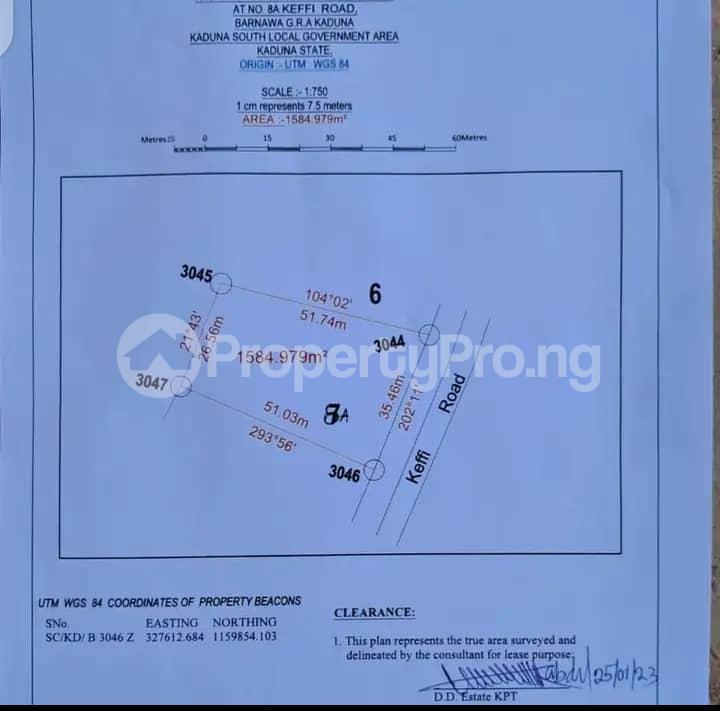 Land for sale Barnawa Keffi Road, Kaduna South Kaduna