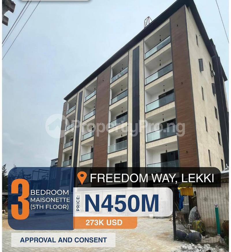3 bedroom House for sale Freedom Way Lekki Lagos
