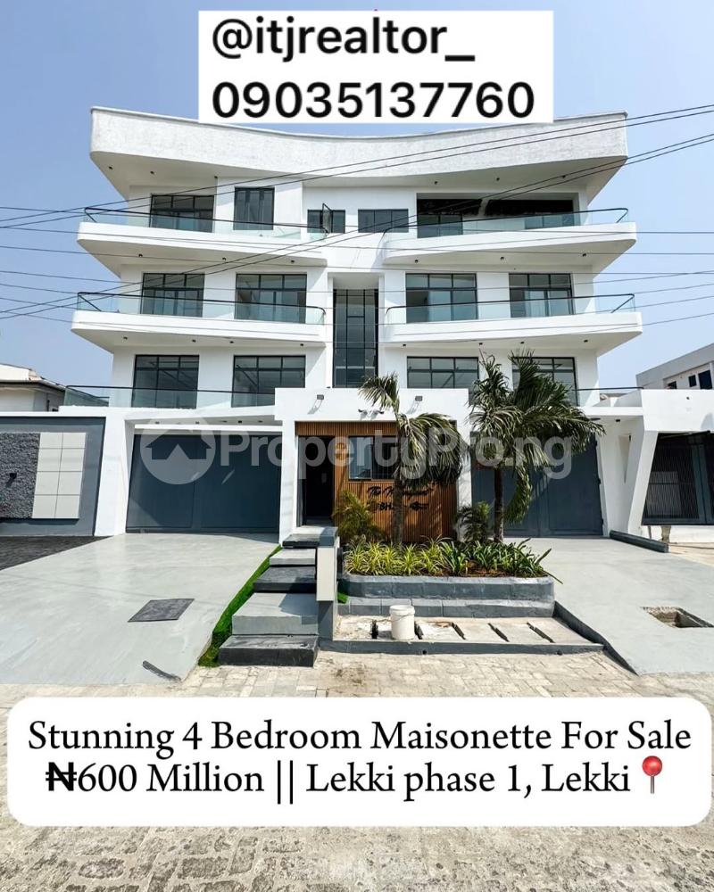 4 bedroom House for sale Lekki Phase 1 Lekki Lagos