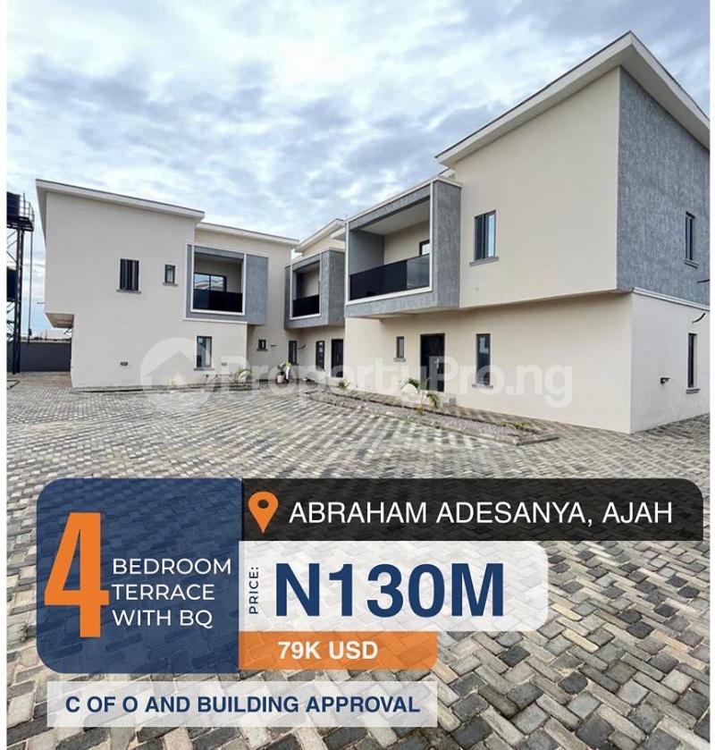 4 bedroom House for sale Abraham adesanya estate Ajah Lagos