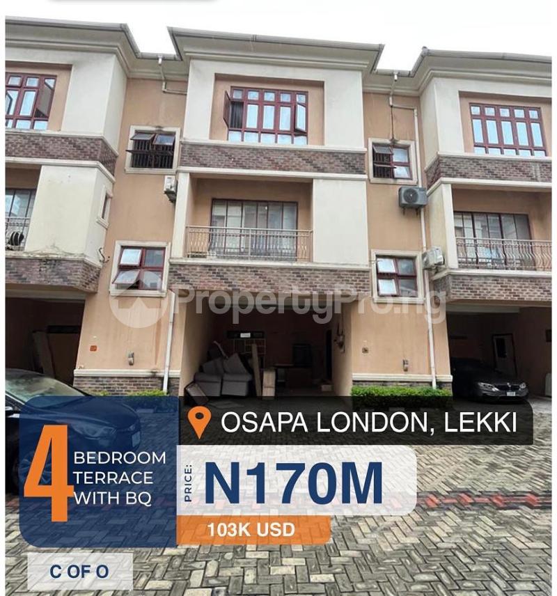 4 bedroom House for sale Osapa london Lekki Lagos