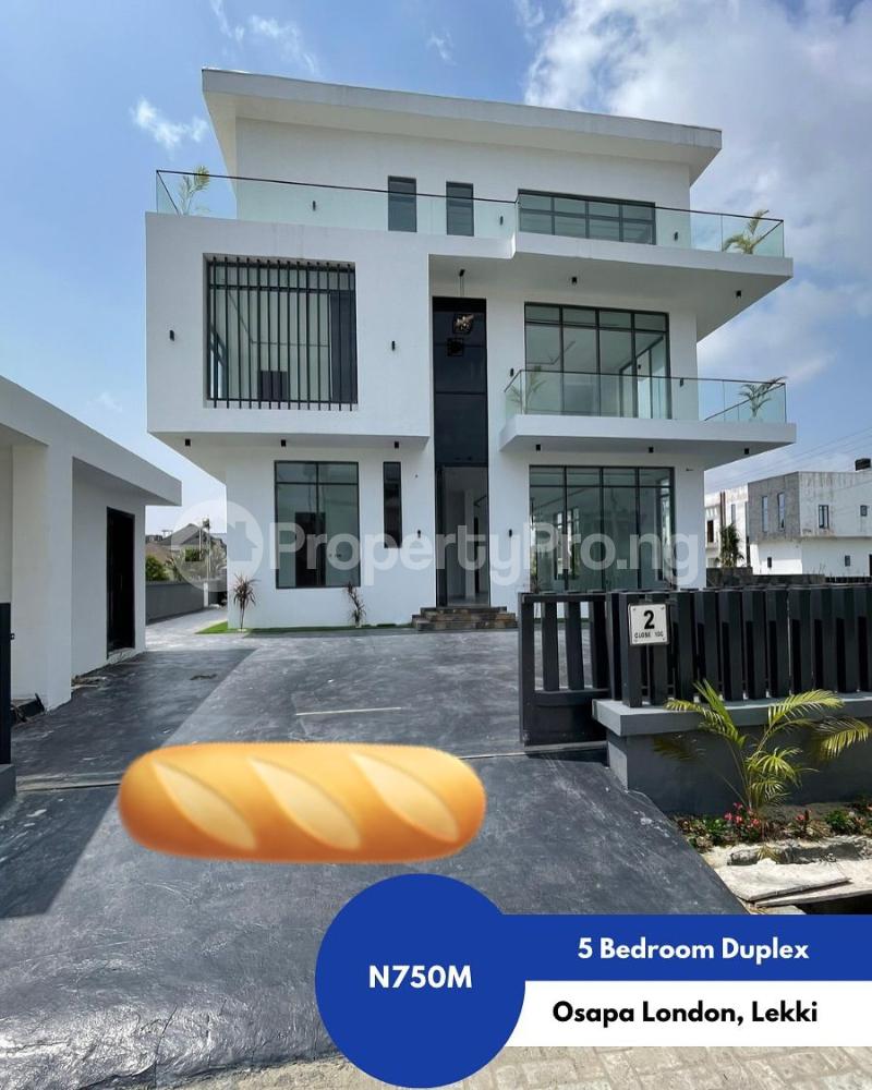5 bedroom House for sale Osapa london Lekki Lagos