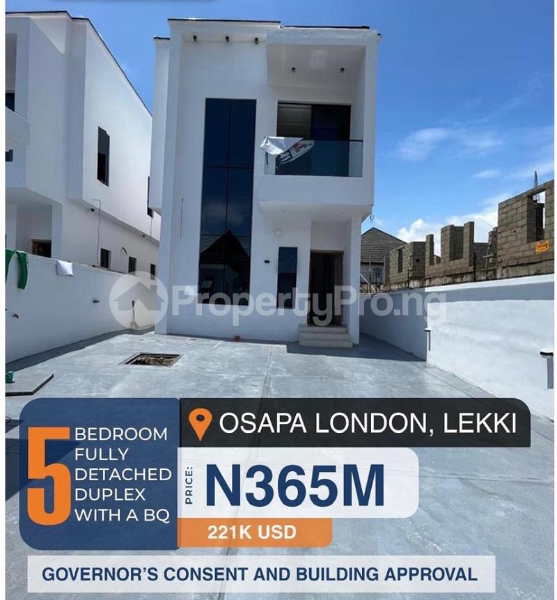 5 bedroom House for sale Osapa london Lekki Lagos