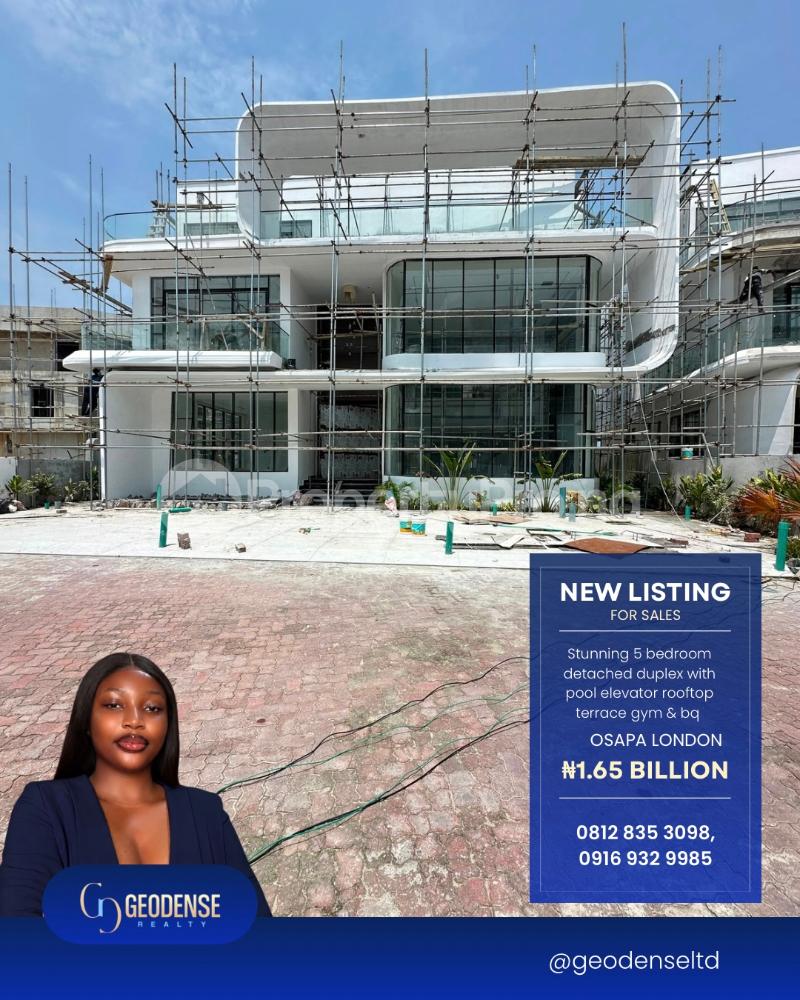 5 bedroom House for sale Osapa london Lekki Lagos