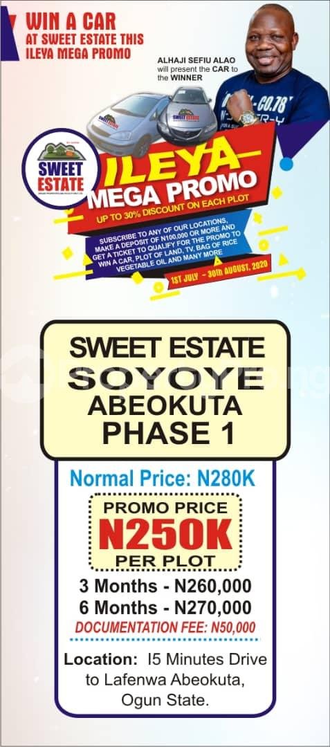 Land for sale Soyoye Abeokuta Ogun