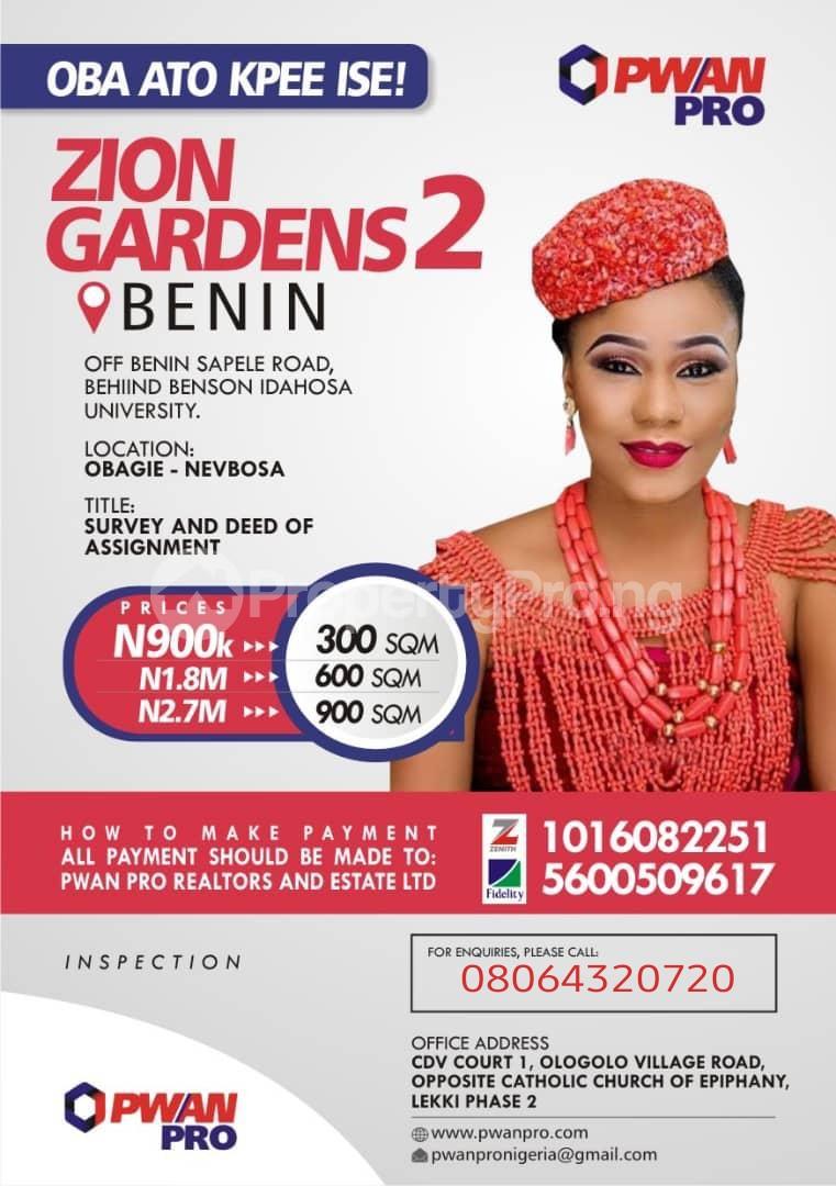 Land in Central Edo Land for sale in central Land in central