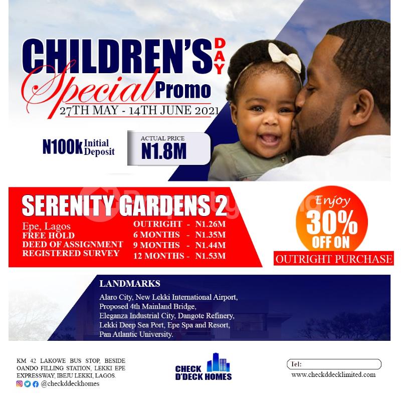 Land for sale Odo Egiri Epe Epe Lagos