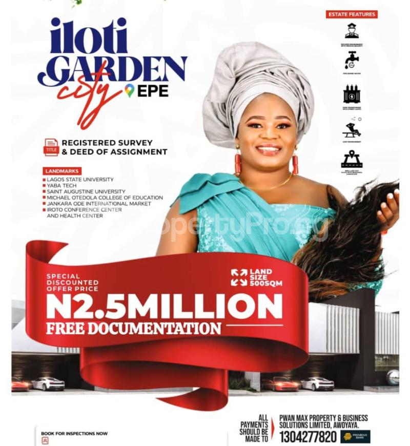 Land for sale Iloti Gardens, Epe Lagos - 0