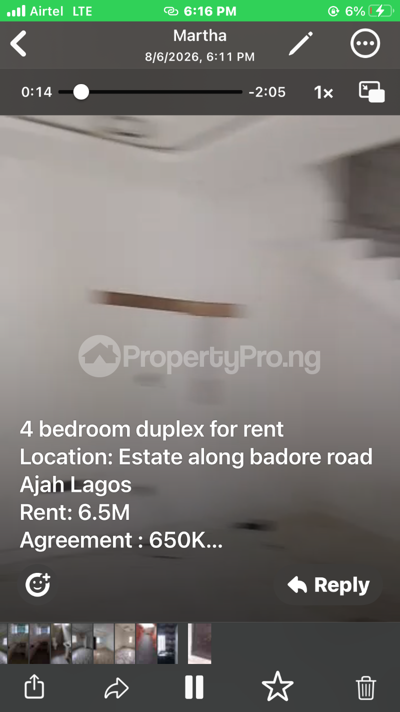 4 bedroom Flat / Apartment for rent Thomas Bus By Catholic Church Ado Road Ajah Lagos