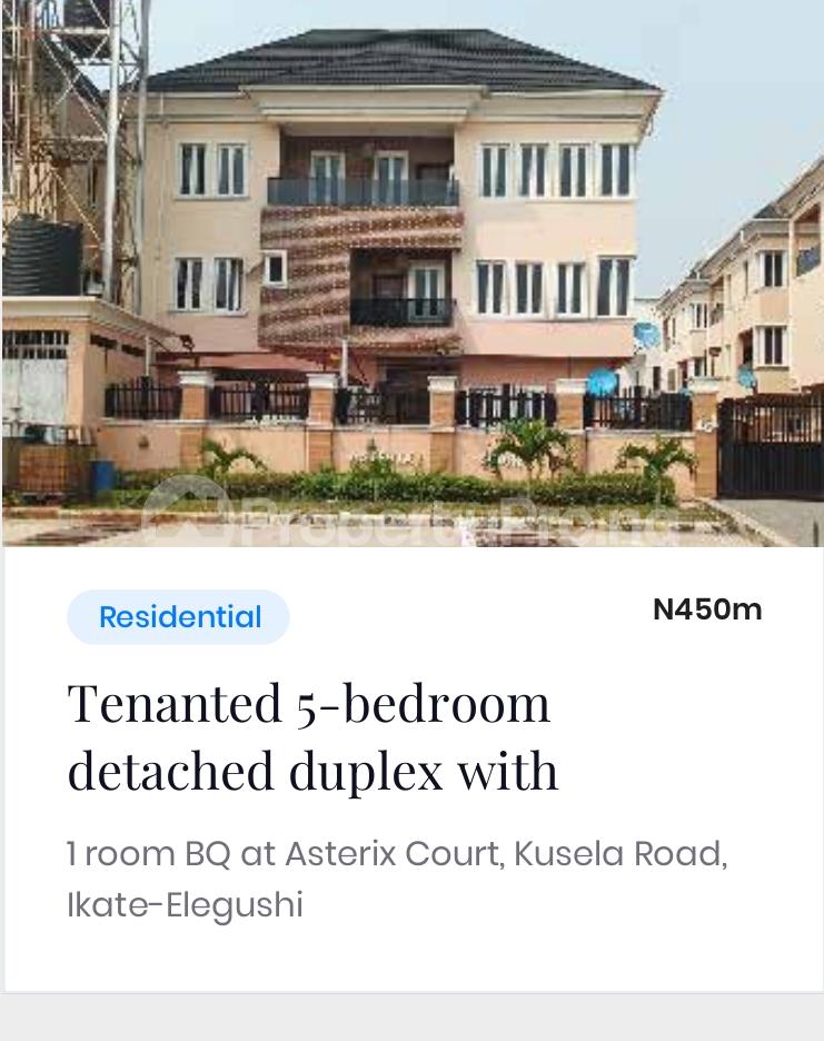 5 bedroom House for sale Asterix Court Kunsela Road Ikate Elegushi Along Lekki Expressway Lekki Lagos