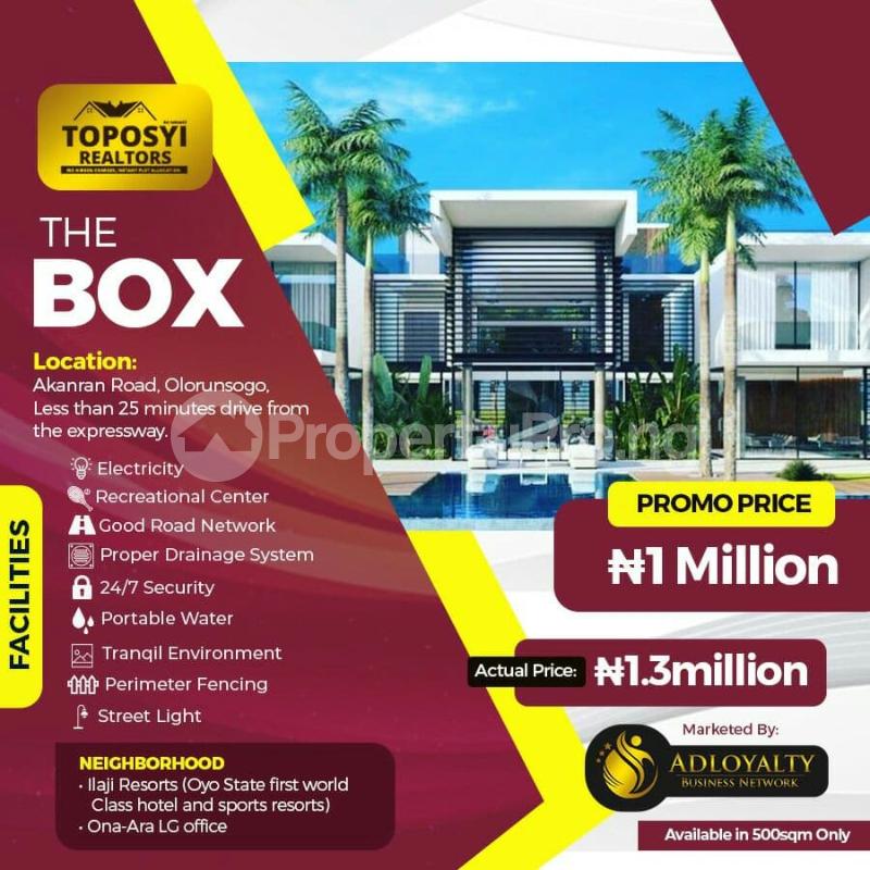 Land for sale Ilaji Resort Oyo State First World Class Hotel, Ona Ara Lg Office Oyo Oyo
