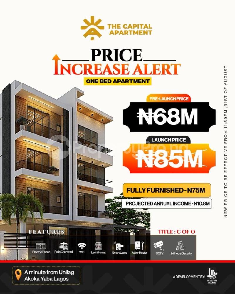 1 bedroom Flat / Apartment for sale . Akoka Yaba Lagos