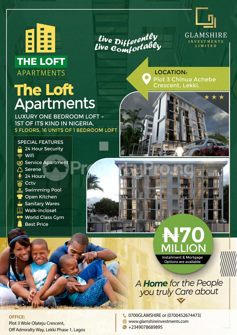 1 bedroom Flat / Apartment for sale Chinua Achebe Crescent Lekki Lagos