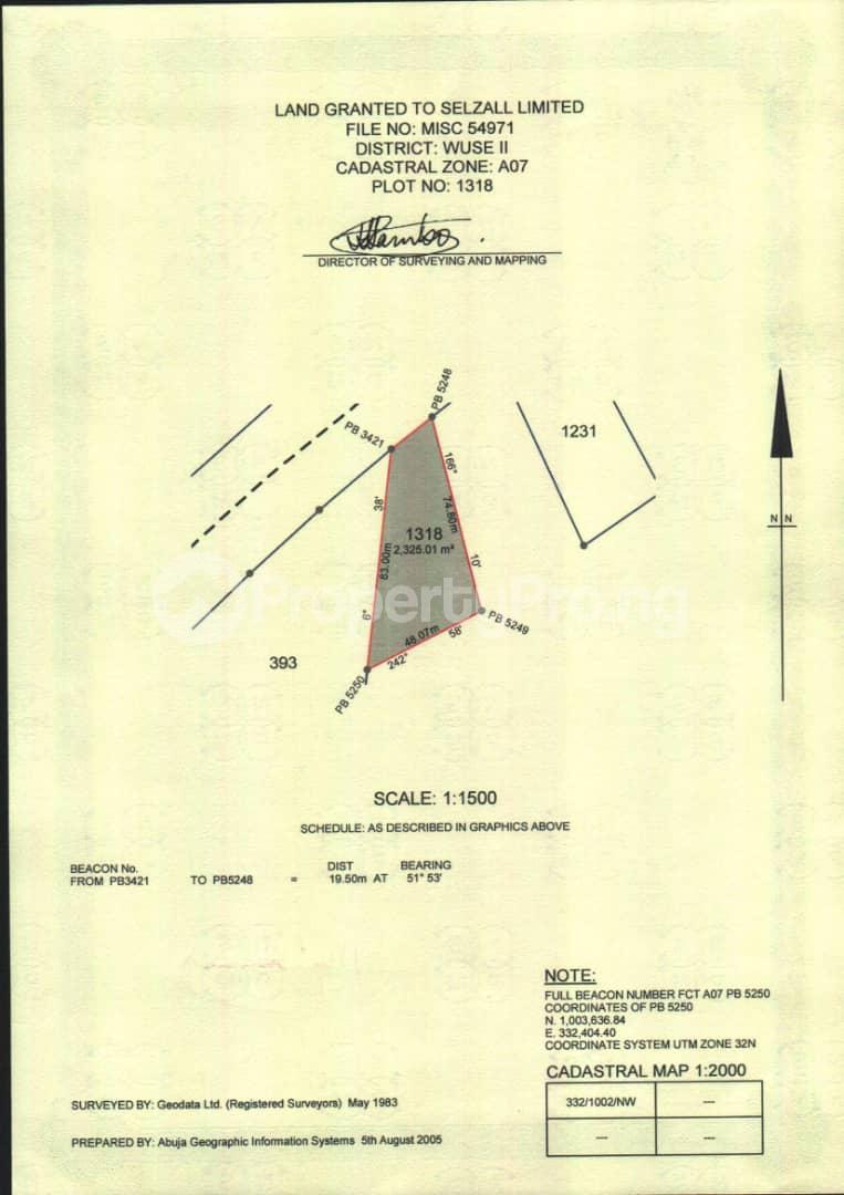 Land in Wuse 2 Abuja Land for sale in wuse2 Land in wuse2