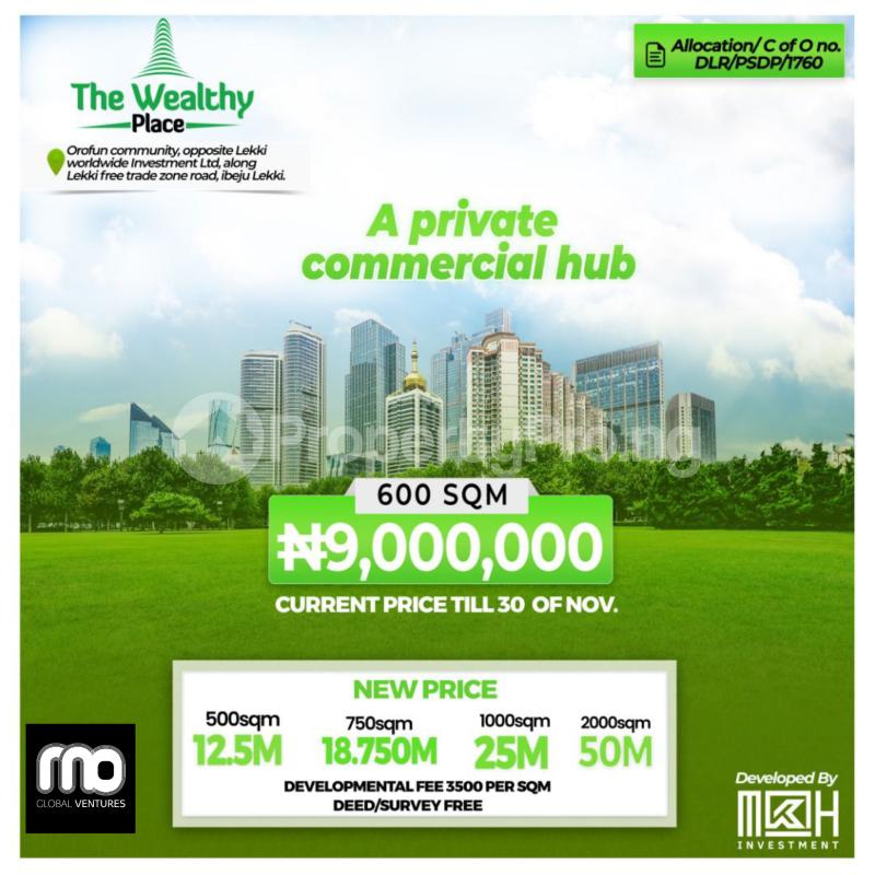 Land for sale Free Trade Zone Ibeju-Lekki Lagos