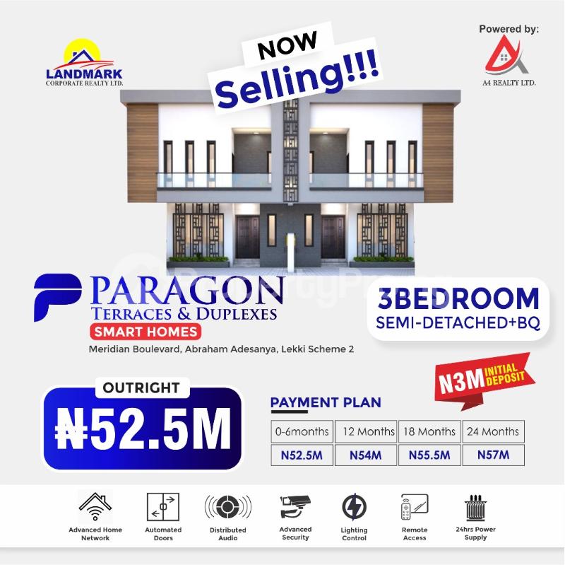 3 bedroom House for sale Meridian Boulevard Estate Lekki Scheme 2 Ajah Lagos