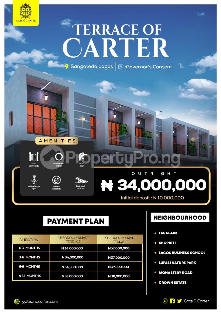 2 bedroom House for sale Terrace Of Carter Sangotedo Ajah Lagos