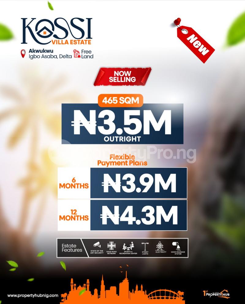 Land for sale Asaba Delta