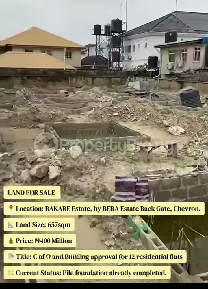Land for sale Bakare Estate By Beta Estate Chevron Back Gate Chevron Lekki Lagos