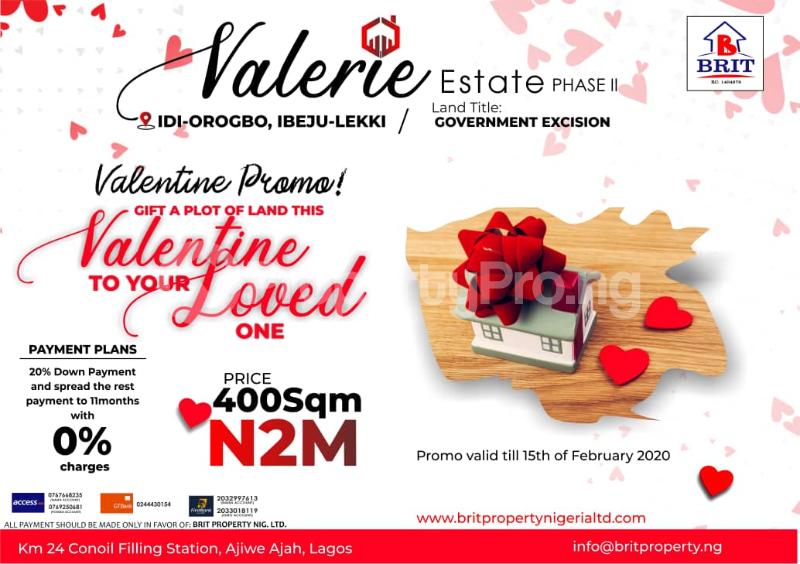 Land for sale Eleko Ibeju-Lekki Lagos