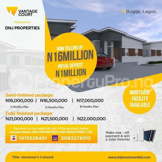 3 bedroom House for sale Vantage Court, Bogije Lekki Epe Expressway Epe Road Epe Lagos