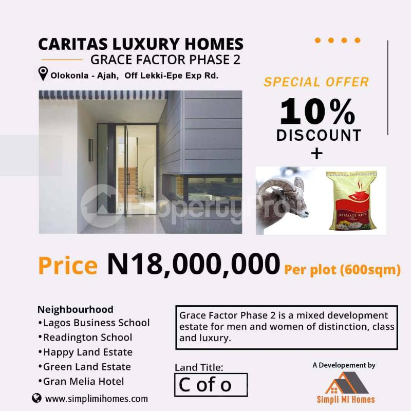 Land for sale Olokonla Ajah Off Lekki Epe Express Way Olokonla Ajah Lagos - 0