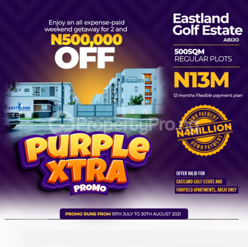 Land for sale Fairfield Apartments Abijo Ajah Lagos