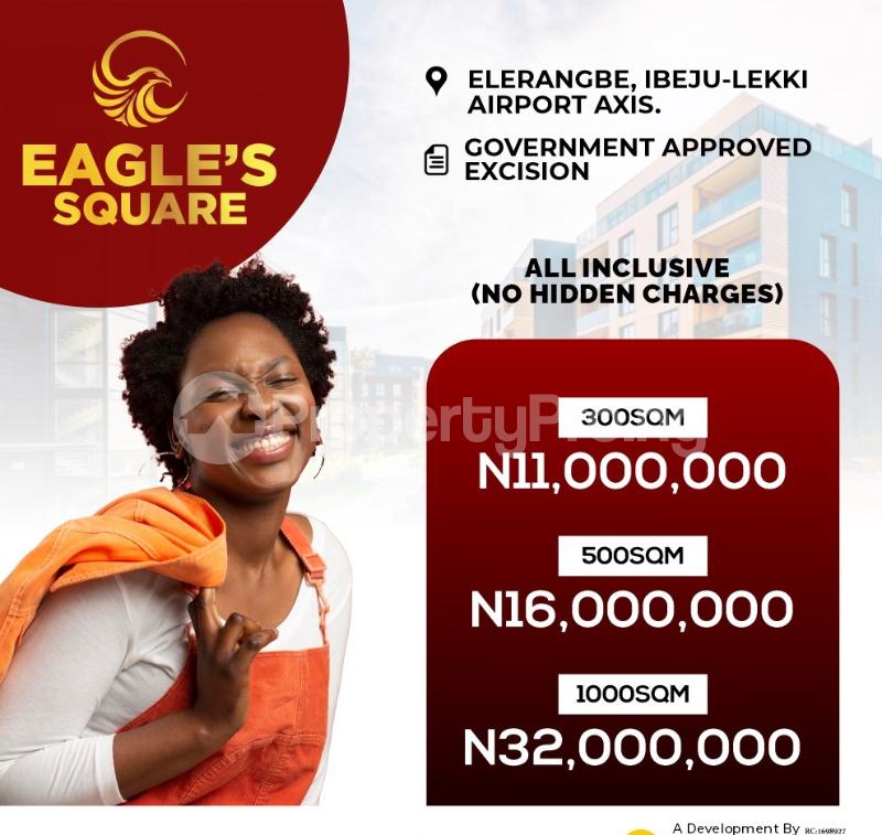 Land for sale Okeogun , Eagles Square Eleranigbe Ibeju-Lekki Lagos