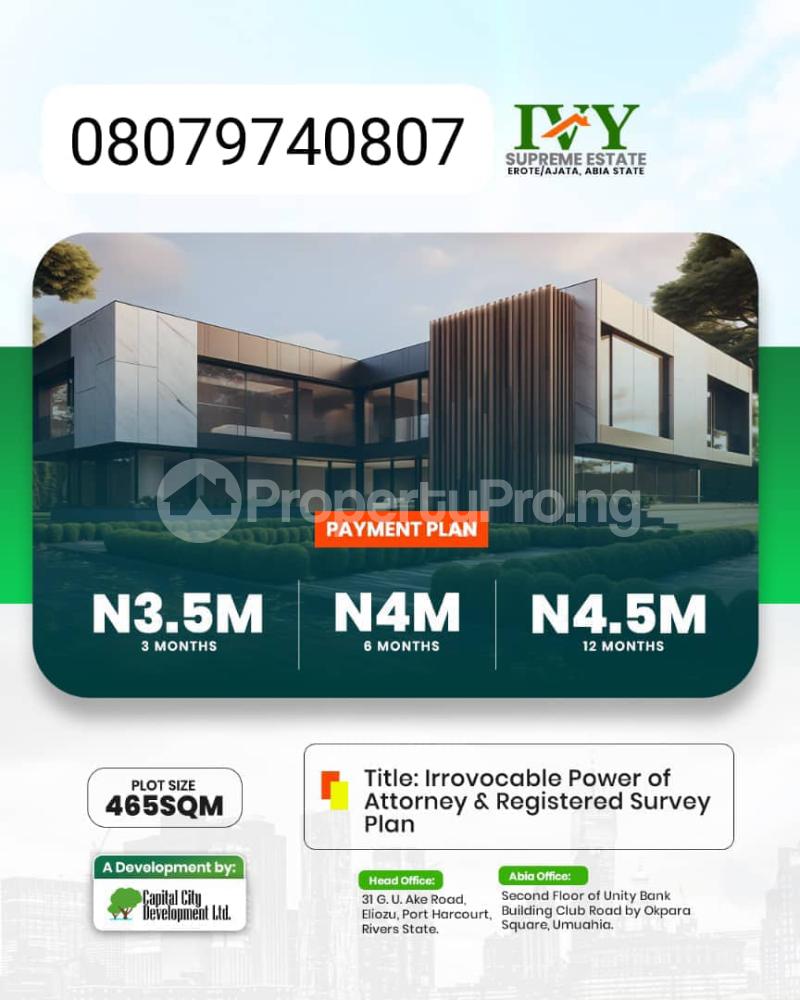 Land for sale Umuahia South Abia