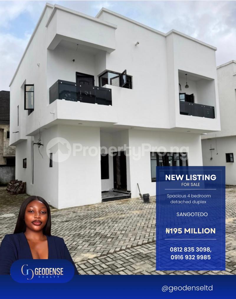 4 bedroom House for sale Sangotedo Lagos