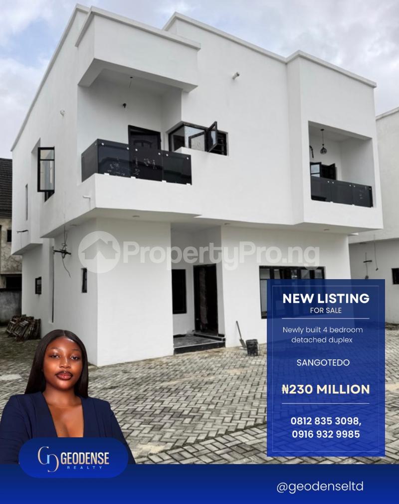 4 bedroom House for sale Sangotedo Lagos