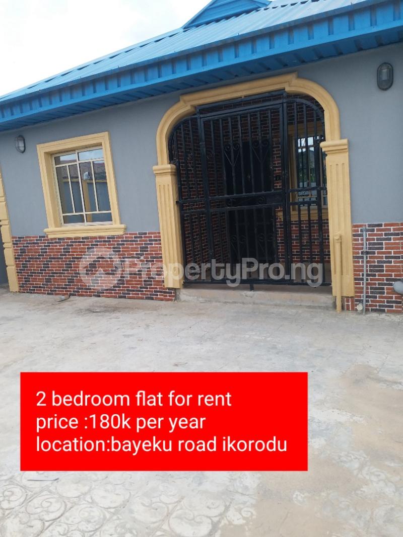 2 bedroom Flat / Apartment for rent Owolabi Alabi Street Via Elenu Juntion Igbogbo Ikorodu Lagos