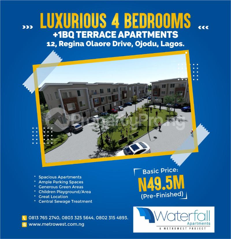 4 bedroom House for sale Regina Olaore Drive, Off Olaleke Taiwo Street, Ojodu Morgan estate Ojodu Lagos