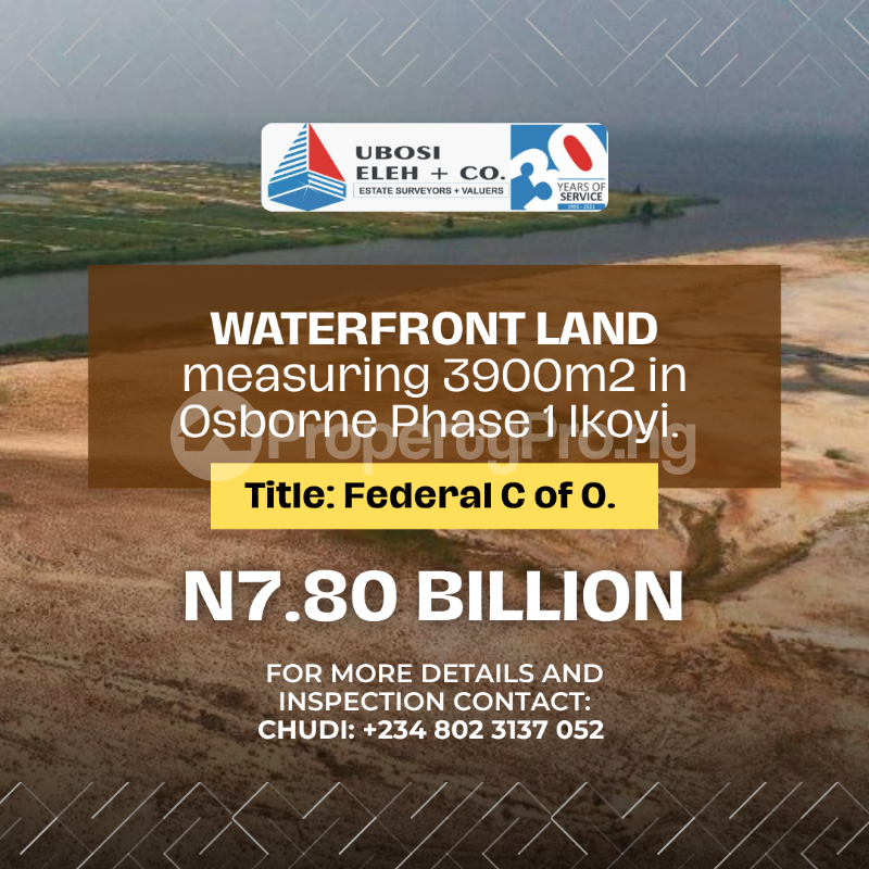 Land for sale Osborne Phase 1 Osborne Foreshore Estate Ikoyi Lagos