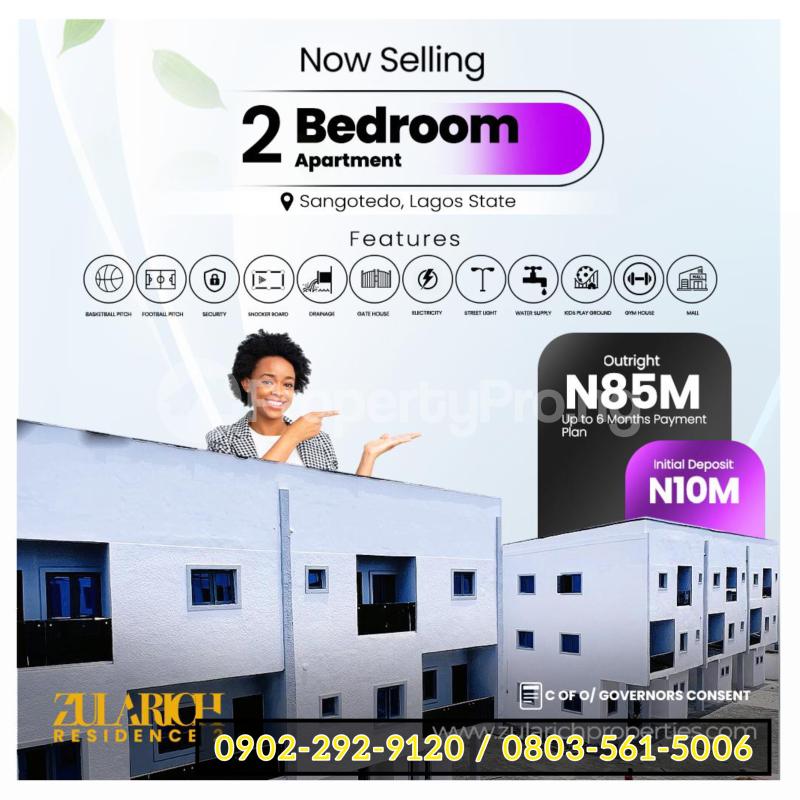 2 bedroom House for sale Shop Rite, Lufasi Park, Emperor Estate, Lufasi Park Monastery road Sangotedo Lagos - 0