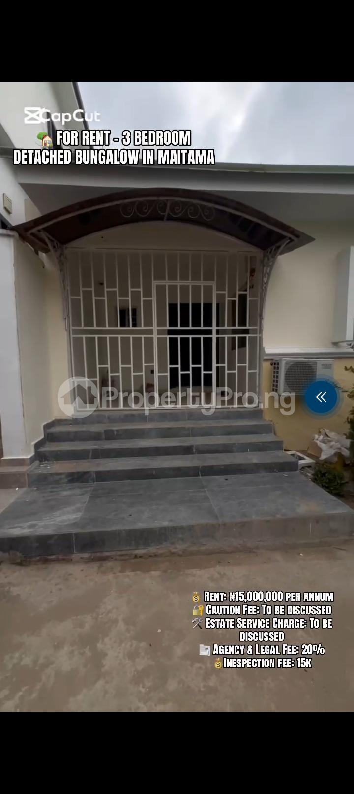 3 bedroom House for rent Maitama Abuja
