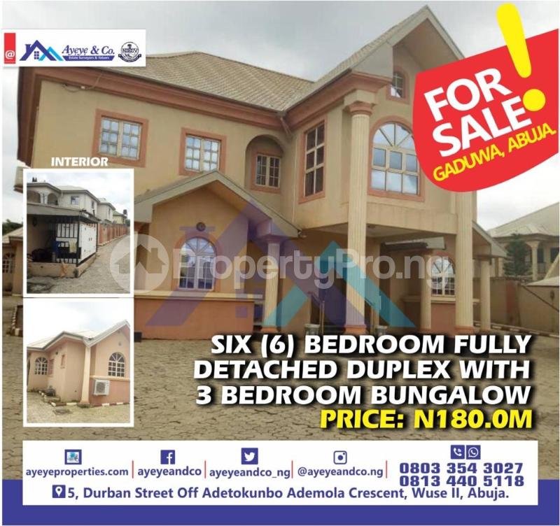 6 bedroom House for sale Democracy Cresent Gaduwa Abuja