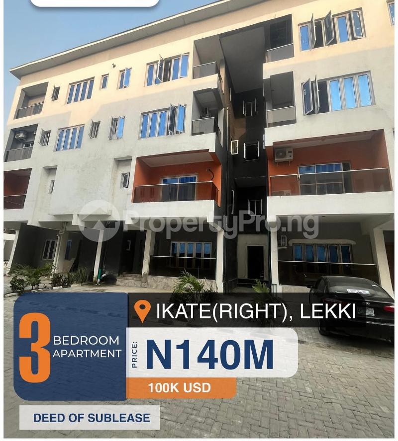 3 bedroom Flat / Apartment for sale Ikate Lekki Lagos