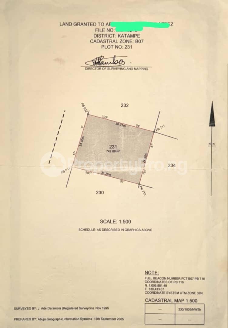 Land for sale Katampe Main Abuja