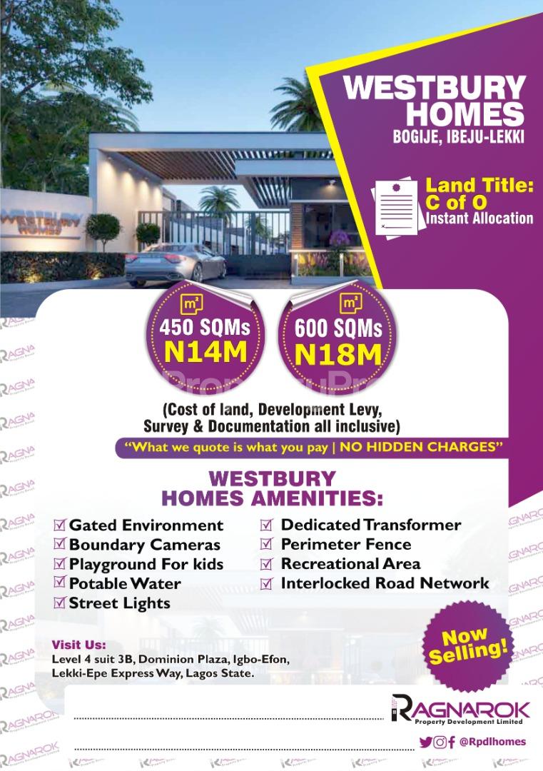 Land for sale Bogije Sangotedo Lagos