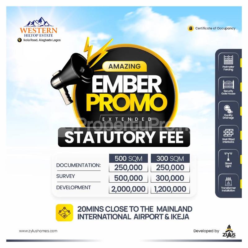 Land for sale Ikola Road, Alagbado Lagos Alagbado Abule Egba Lagos - 0