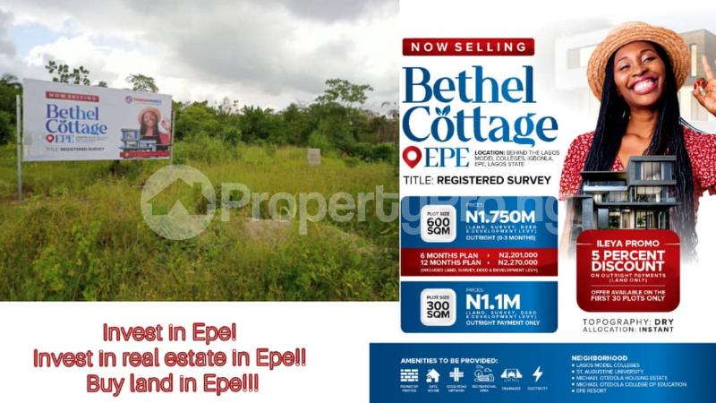 Land for sale Behind Lagos State Model College Igbonla Epe , Epe Road Epe Lagos - 0