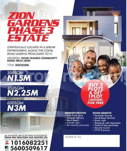 Land for sale Okun Igando Community Eleko Ibeju-Lekki Lagos - 0