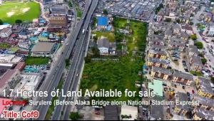 Land for sale Before Alaka Bridge Along Stadium Western Avenue Surulere Lagos