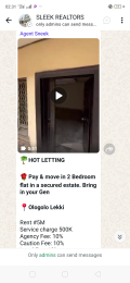 2 bedroom Flat / Apartment for rent Lekki Ologolo Lekki Lagos