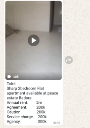 2 bedroom Flat / Apartment for rent Peacevill Estate Badore Badore Ajah Lagos