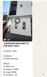 2 bedroom House for rent Ajah Thomas estate Ajah Lagos