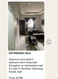 2 bedroom House for sale In An Estate Abraham adesanya estate Ajah Lagos